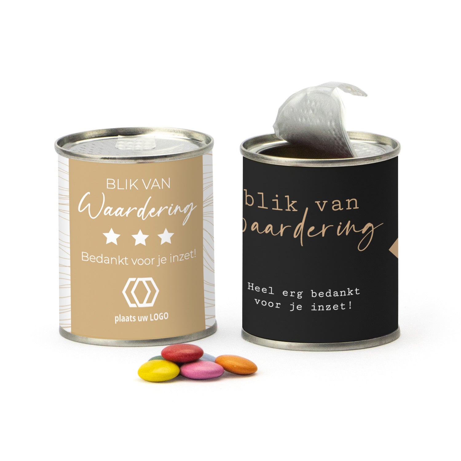 Blikje chocofeest - Zakelijk - Bedankjes.nl