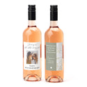 Fles Rosé wijn met persoonlijk etiket - Getuige - Bedankjes.nl