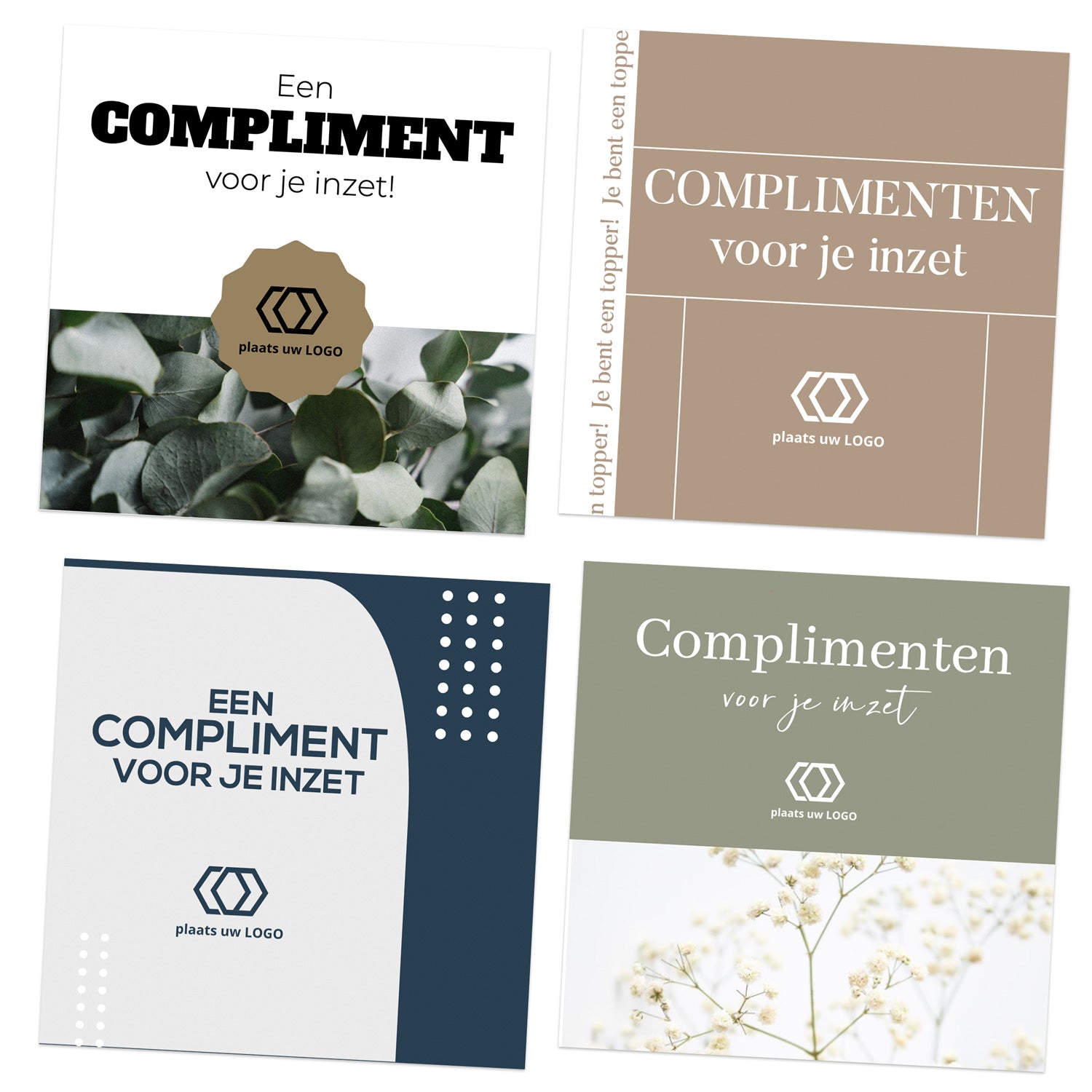 Complimentendag kaartjes (10 x 10cm) - Bedankjes.nl