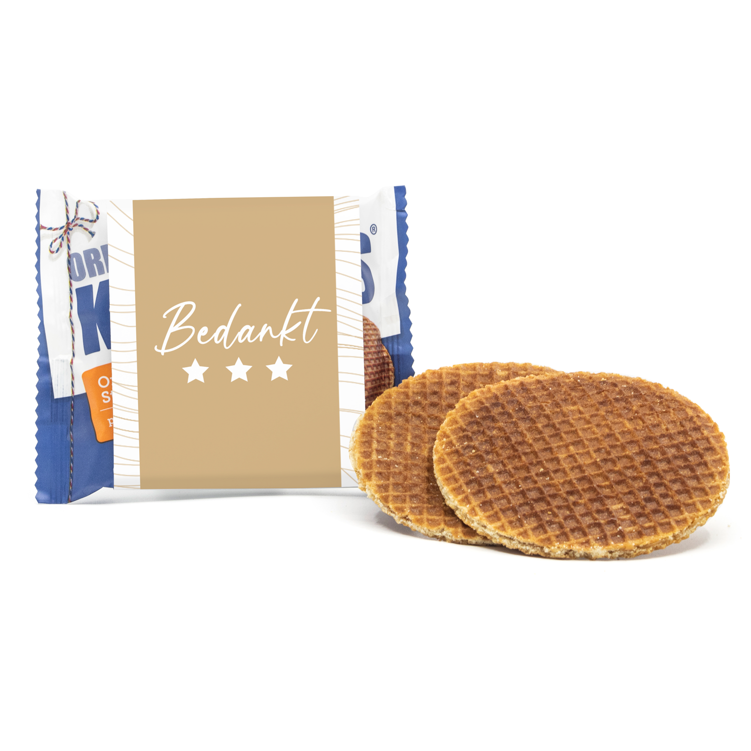 Kanjers Stroopwafels met eigen sleeve - Zakelijk - Bedankjes.nl