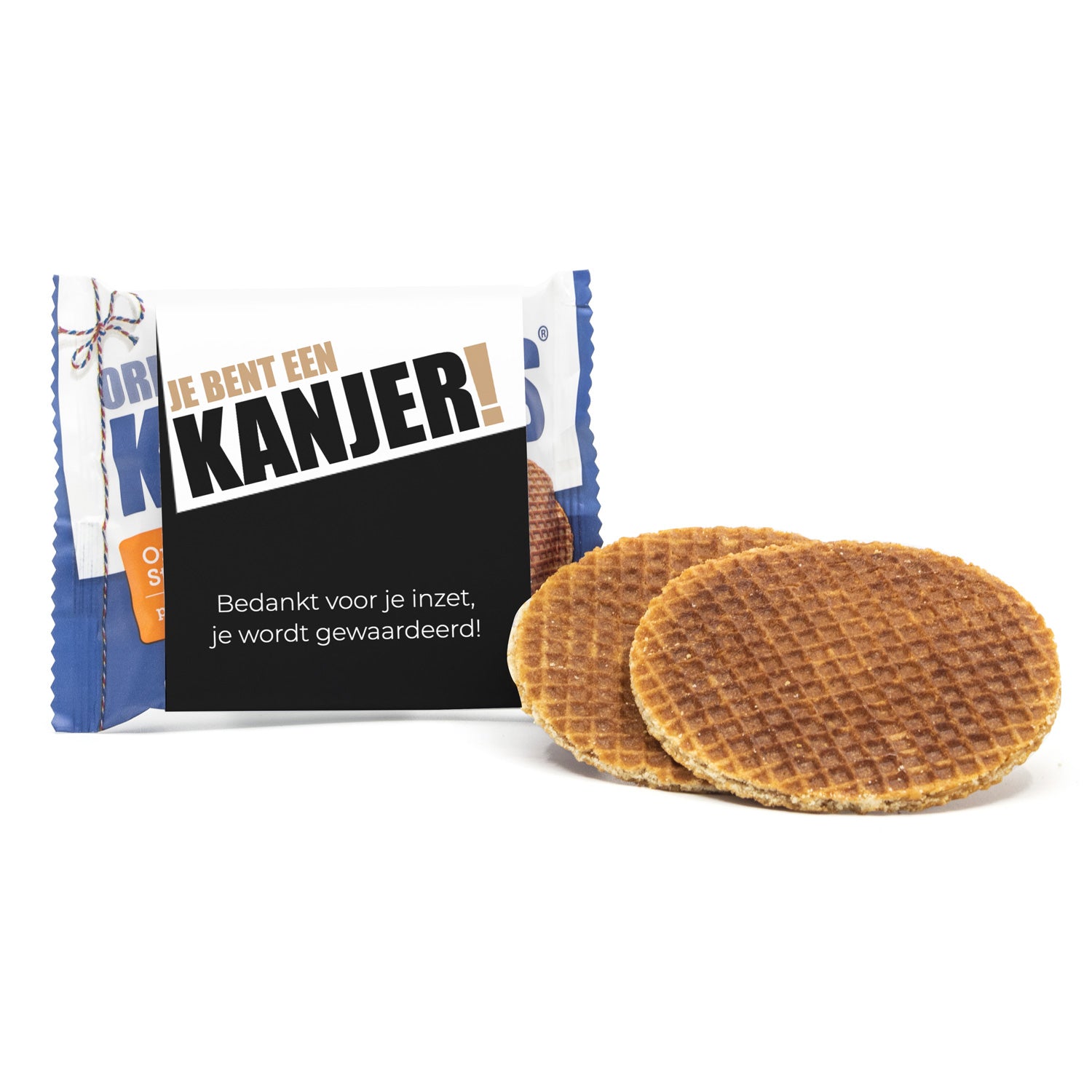 Kanjers Stroopwafels met eigen sleeve - Compliment - Bedankjes.nl