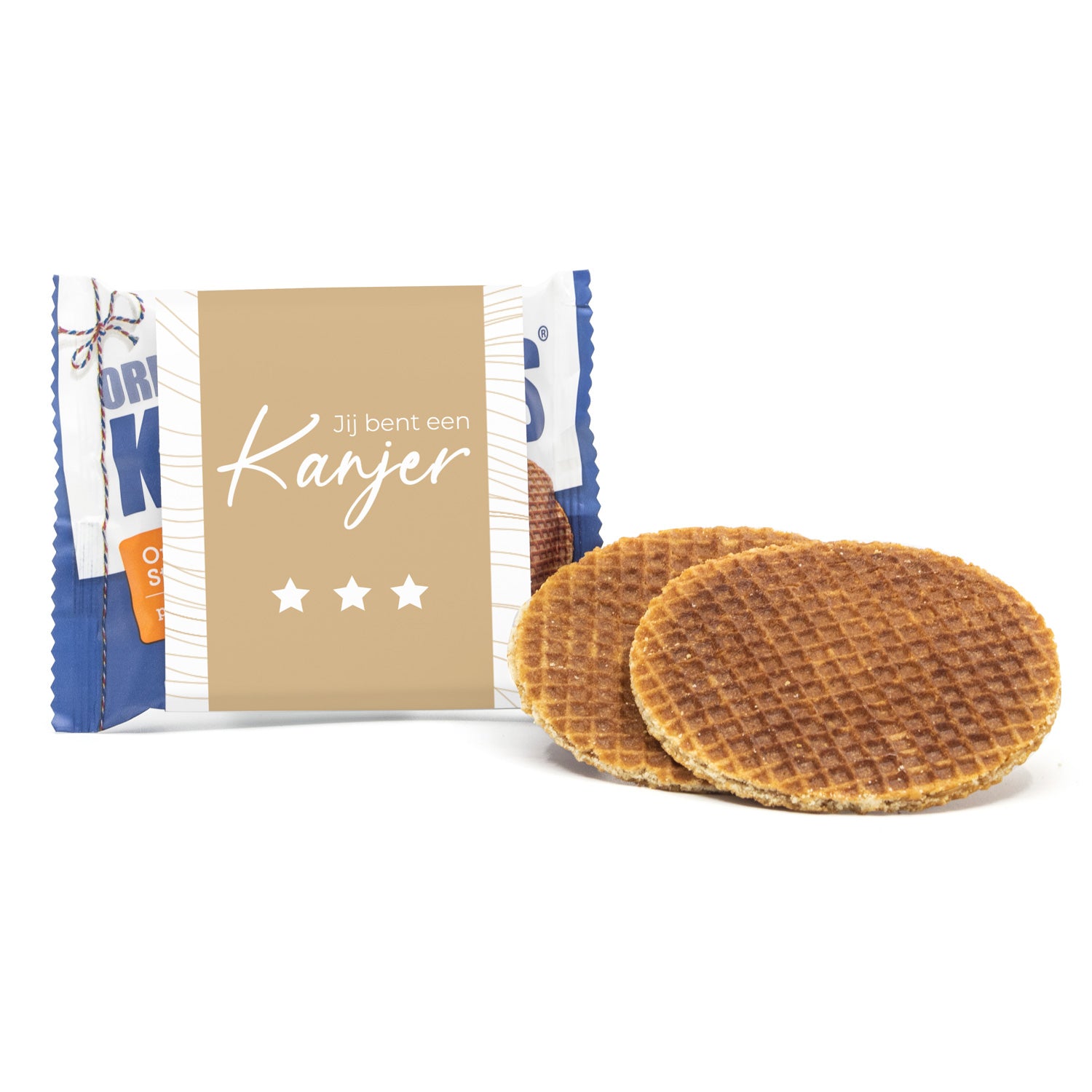 Kanjers Stroopwafels met eigen sleeve - Compliment - Bedankjes.nl