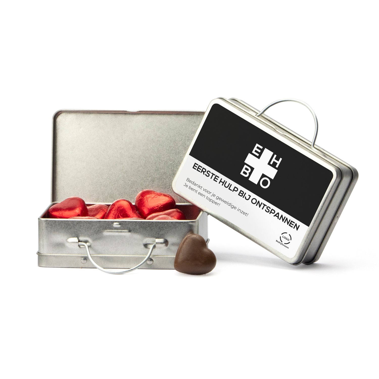 Blikken Koffertje met snoepjes - Zakelijk - Bedankjes.nl