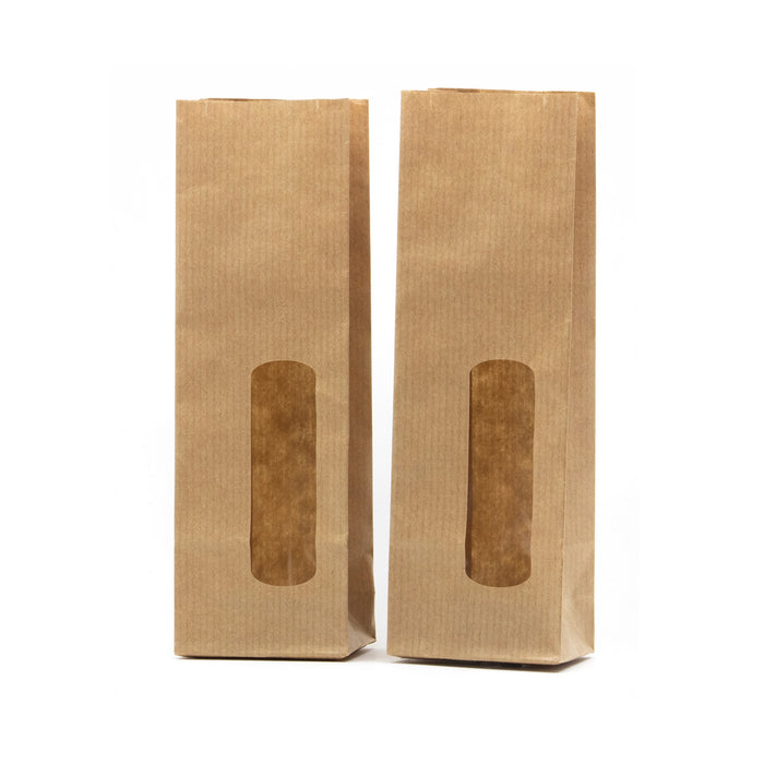 Kraftzakje met venster (10 stuks) Kraftzakje met venster (10 stuks)