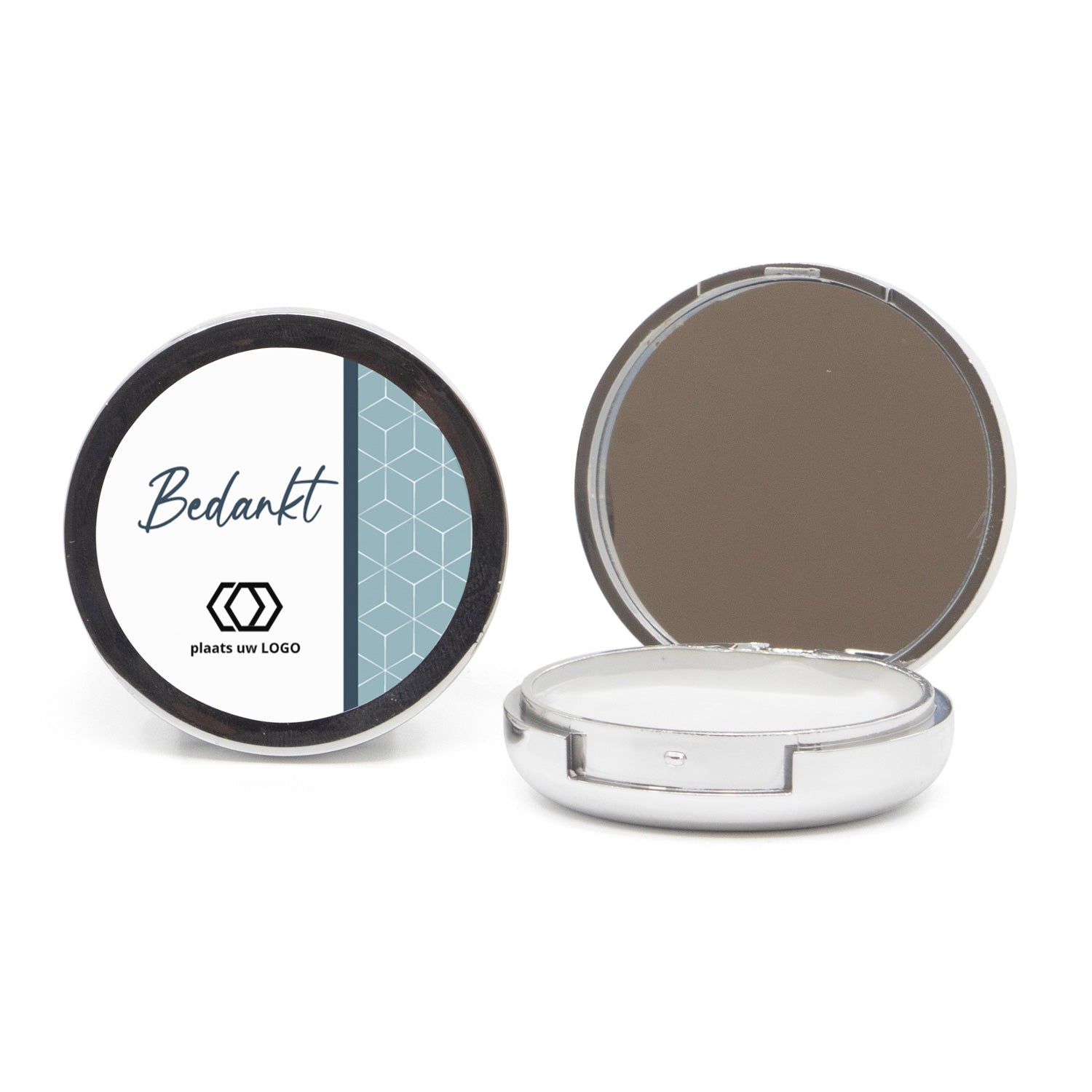 Potje lippenbalsem met spiegeltje - Zakelijk - Bedankjes.nl