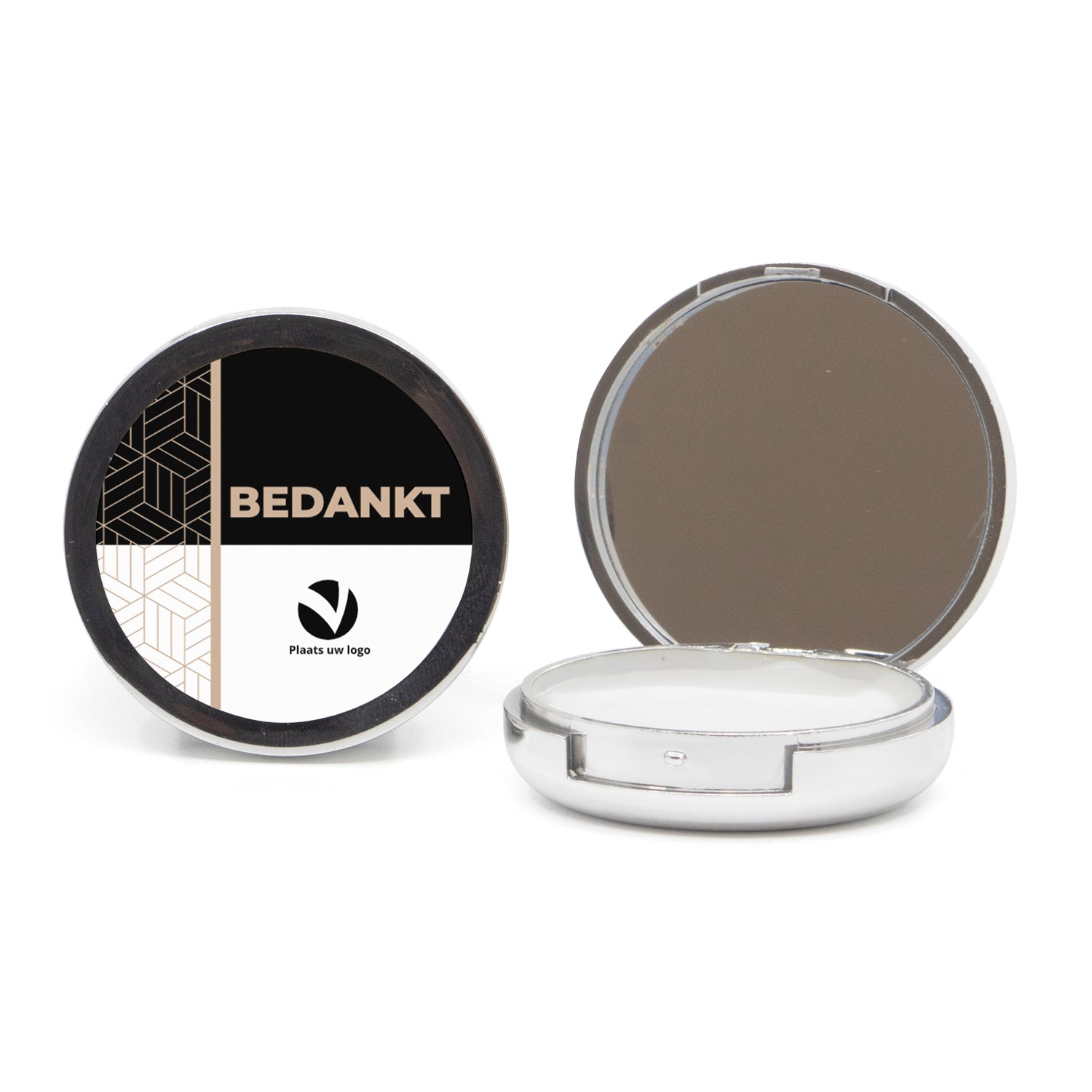 Potje lippenbalsem met spiegeltje - Zakelijk - Bedankjes.nl