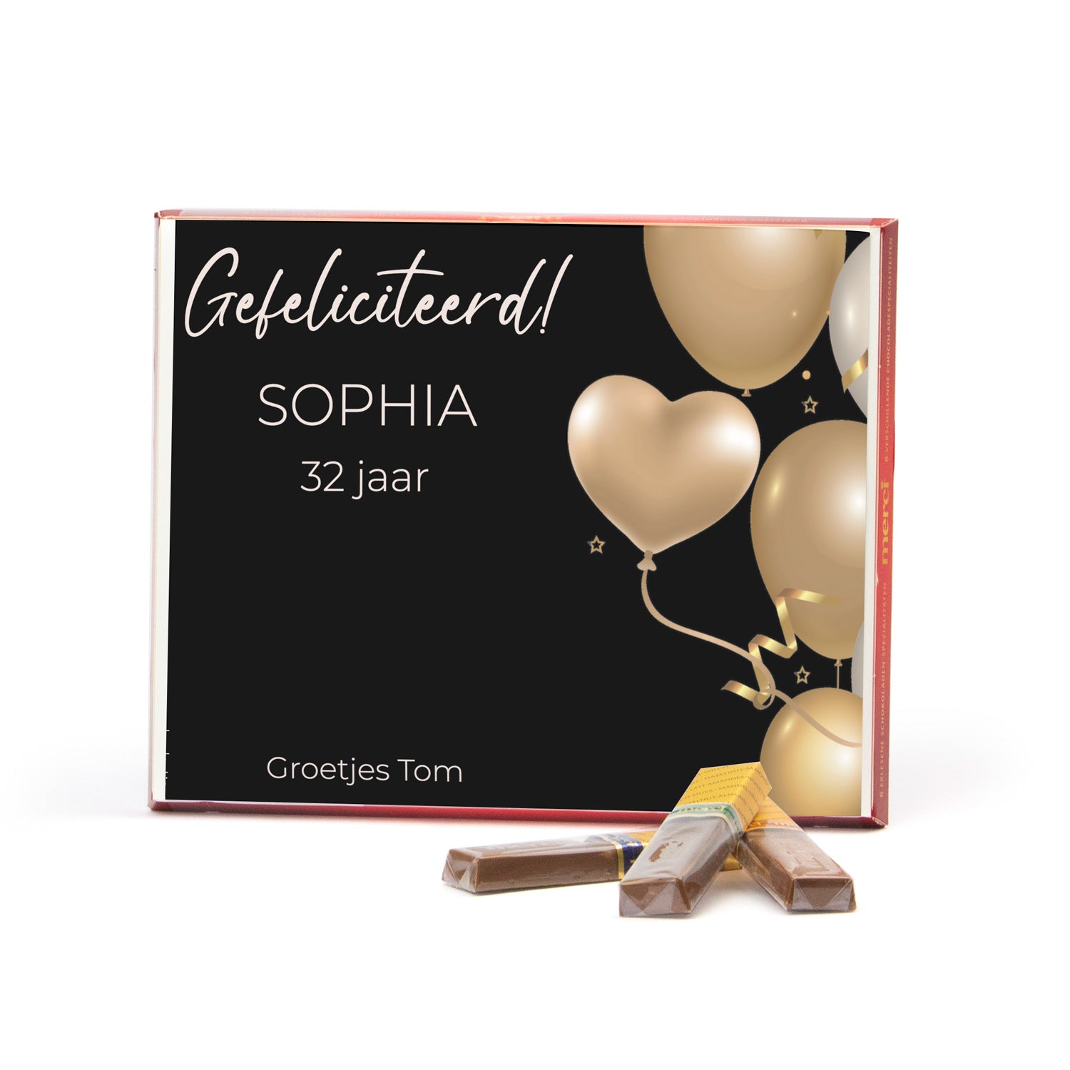 Merci met eigen inlay kaart 250 gram - Bedankje - Bedankjes.nl