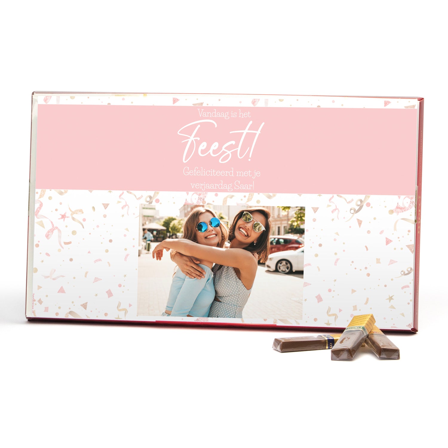 Merci met eigen inlay kaart 400 gram - Bedankje - Bedankjes.nl