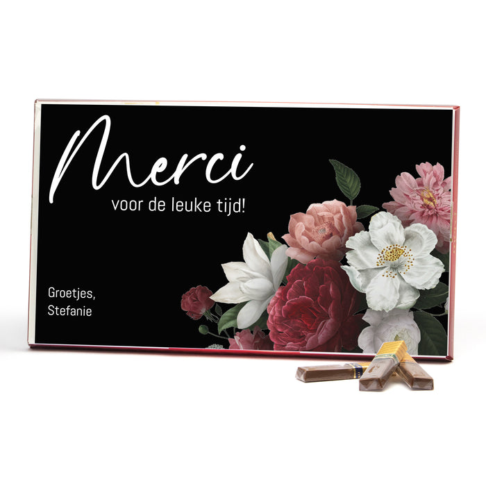 Merci met eigen inlay kaart 400 gram - Bedankje Merci met eigen inlay kaart 400 gram - Bedankje