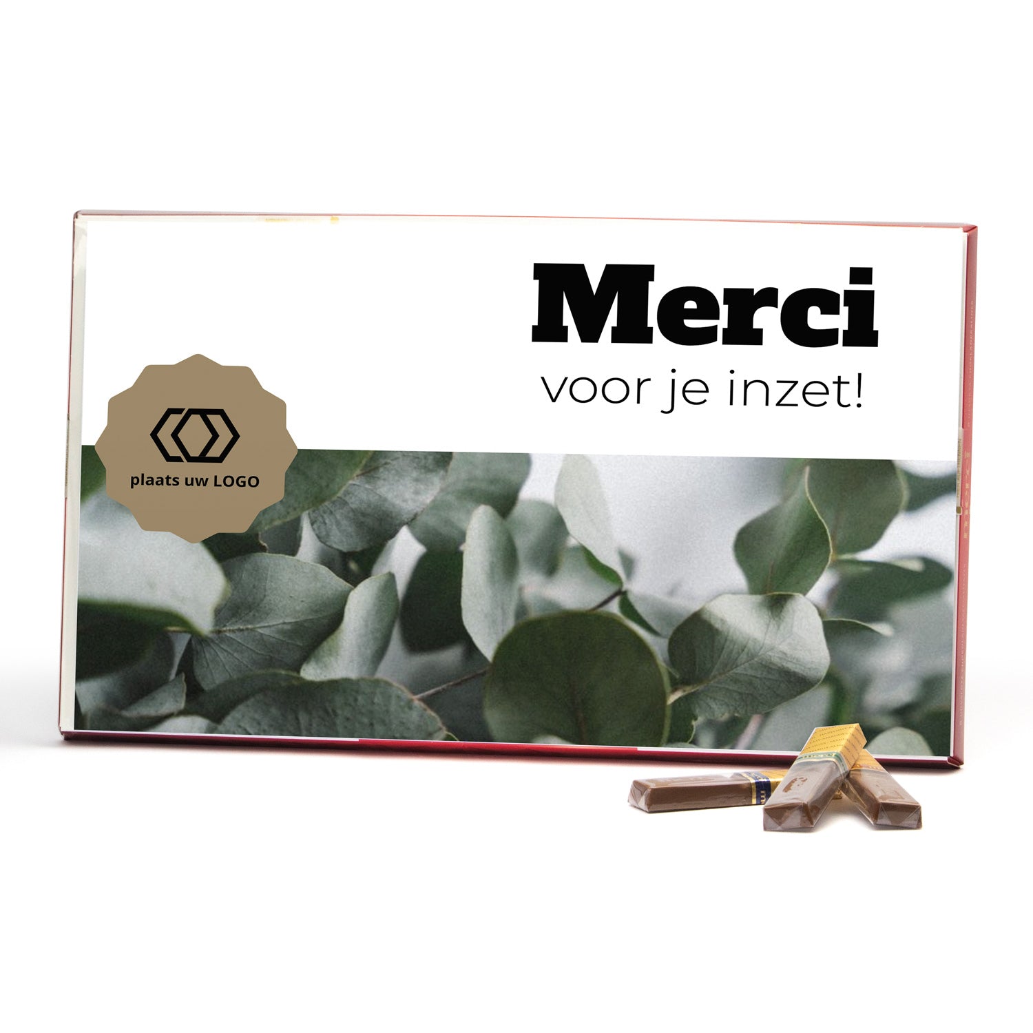 Merci met eigen inlay kaart 400 gram - Zakelijk - Bedankjes.nl
