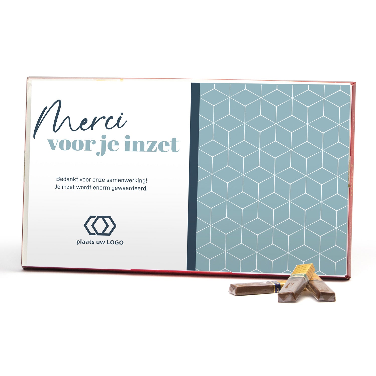 Merci met eigen inlay kaart 400 gram - Zakelijk - Bedankjes.nl