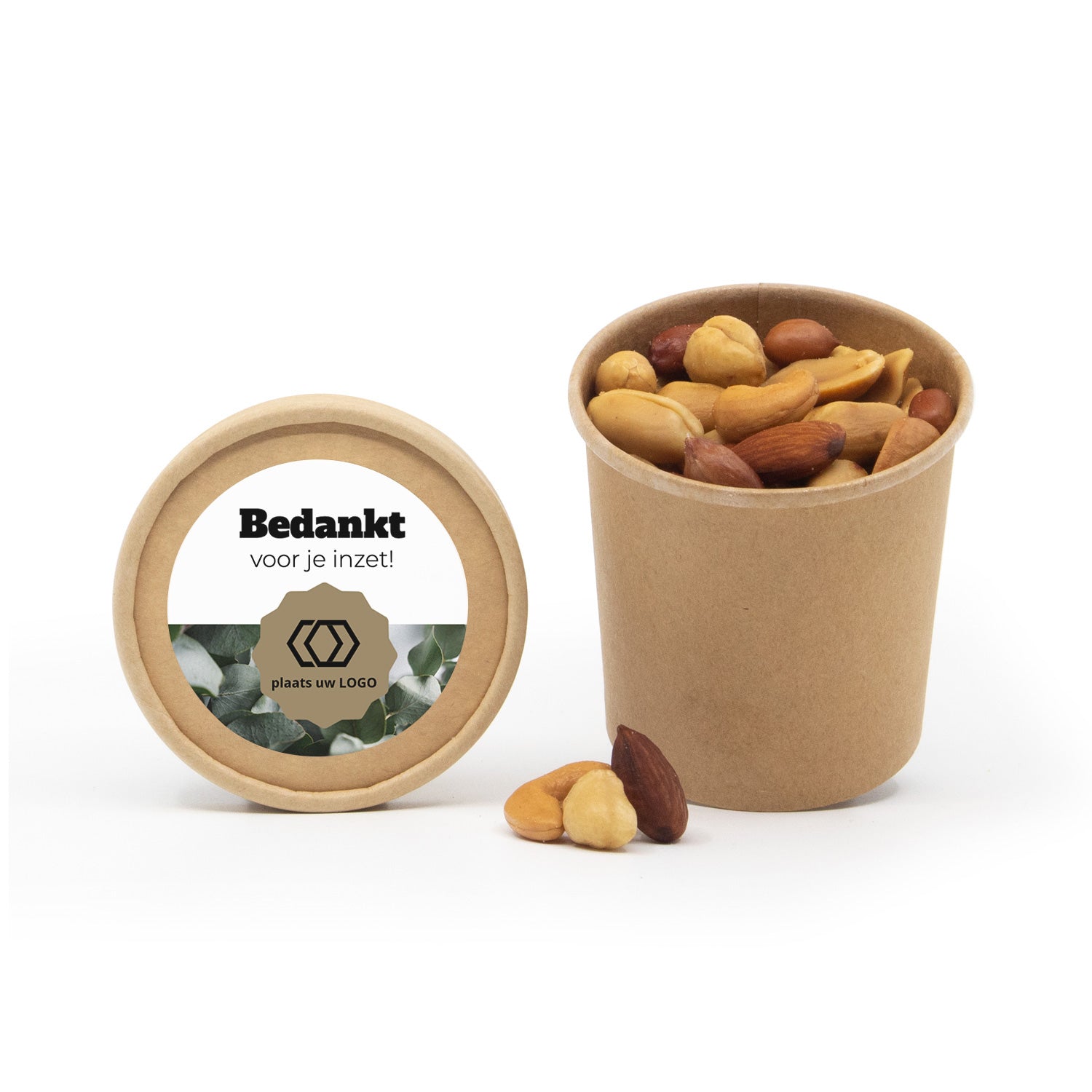 Bio kraftbekertje met verse noten - Zakelijk - Bedankjes.nl