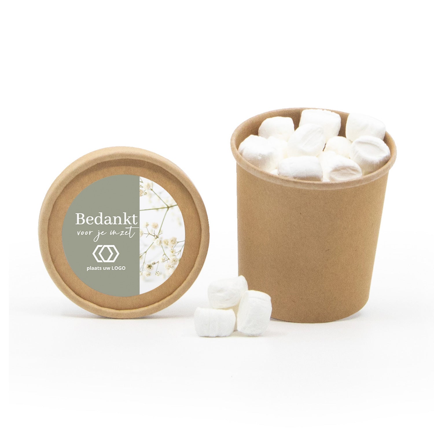 Bio kraftbekertje met Snoep - Zakelijk - Bedankjes.nl