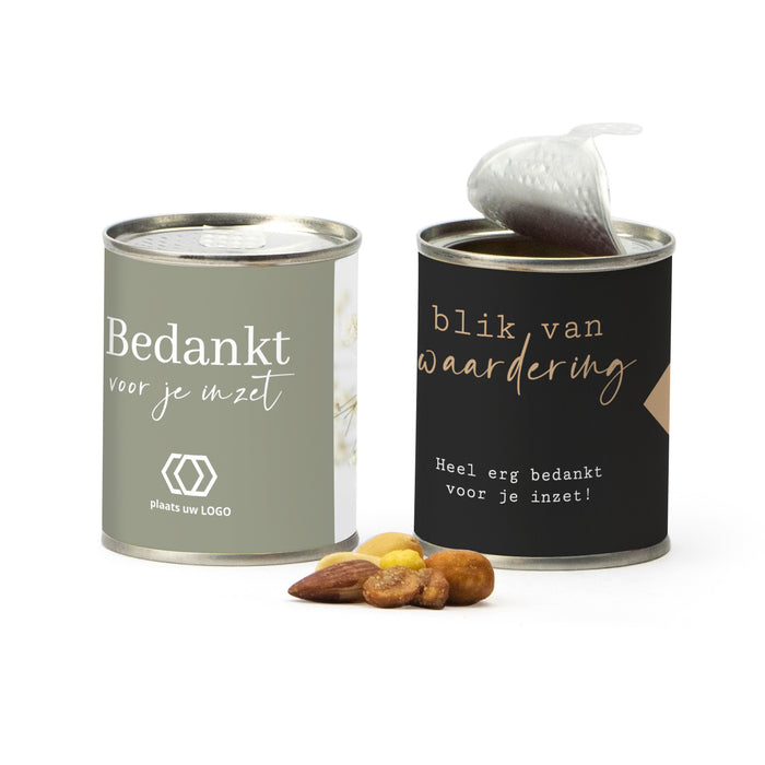 Blikje Cocktailmix met eigen logo - Zakelijk Blikje Cocktailmix met eigen logo - Zakelijk