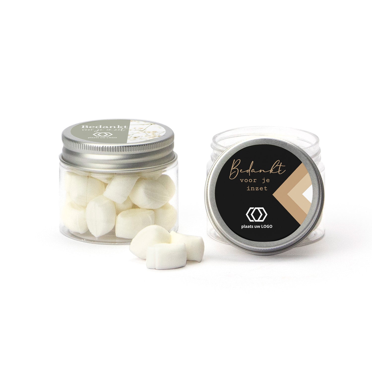 Mini potje met snoepjes - Zakelijk - Bedankjes.nl