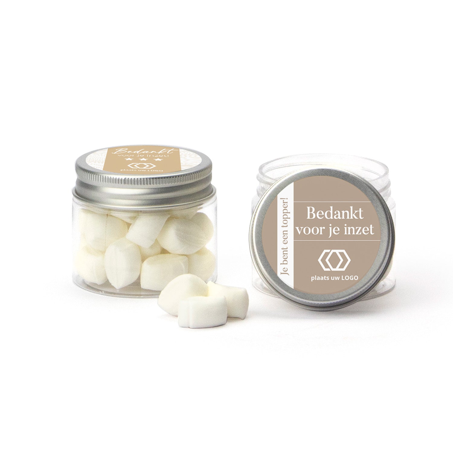 Mini potje met snoepjes - Zakelijk - Bedankjes.nl