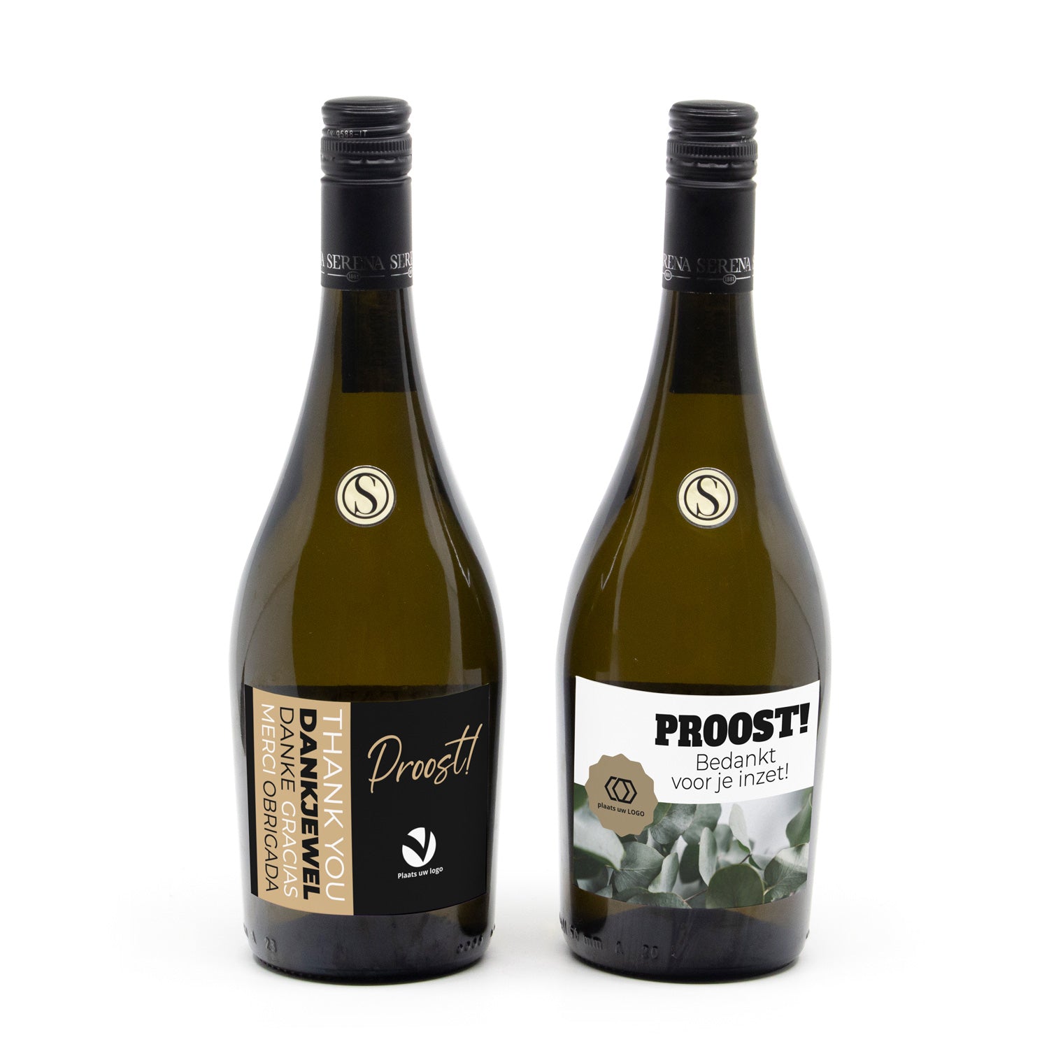Fles Prosecco met eigen logo op etiket - Zakelijk - Bedankjes.nl