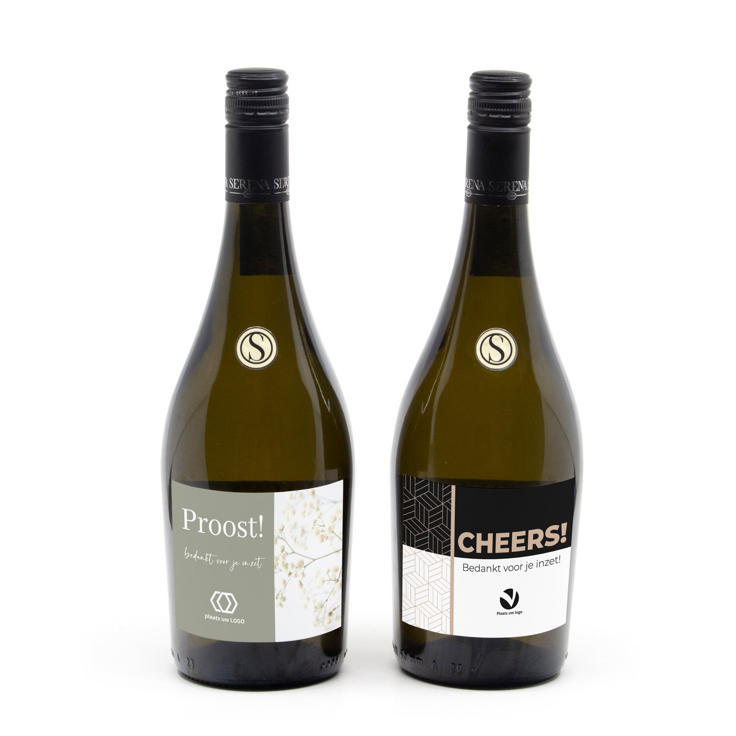 Fles Prosecco met eigen logo op etiket - Zakelijk - Bedankjes.nl
