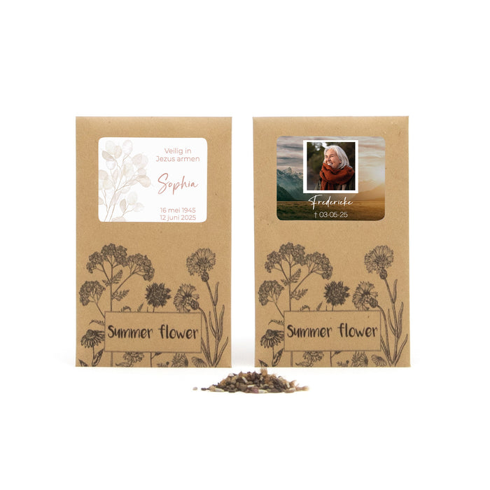 Summer flower zakje - Afscheid Dierbare Summer flower zakje - Afscheid Dierbare