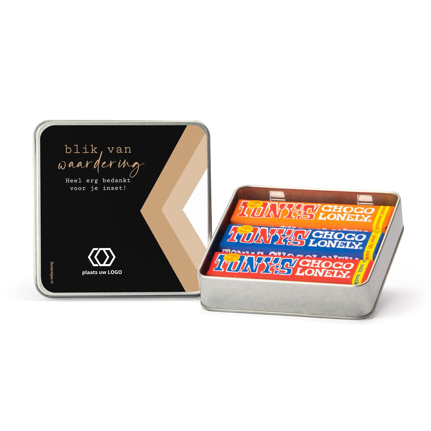 Blik van waardering 3 Tony's repen - Zakelijk - Bedankjes.nl