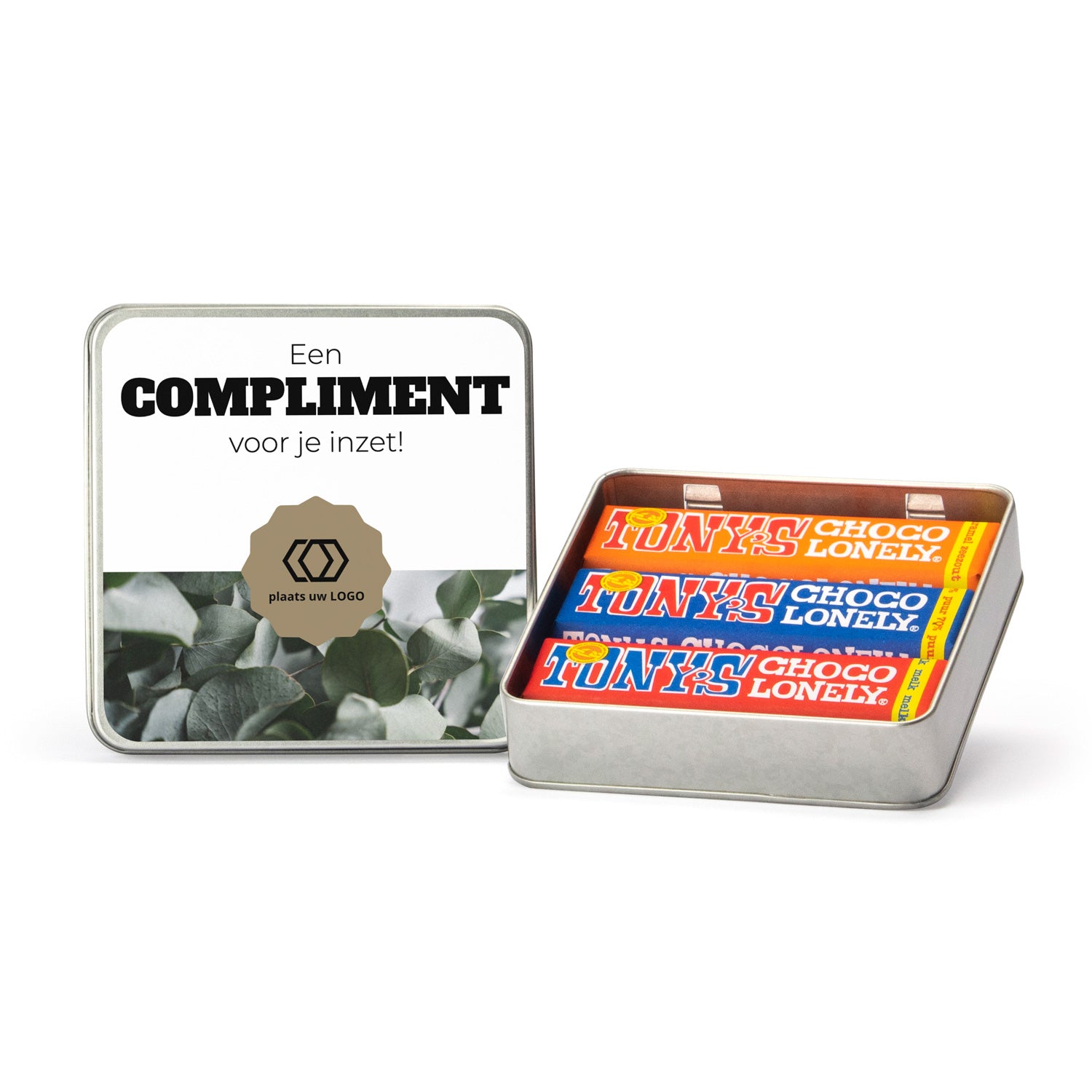 Blik van waardering 3 Tony's repen - Compliment - Bedankjes.nl