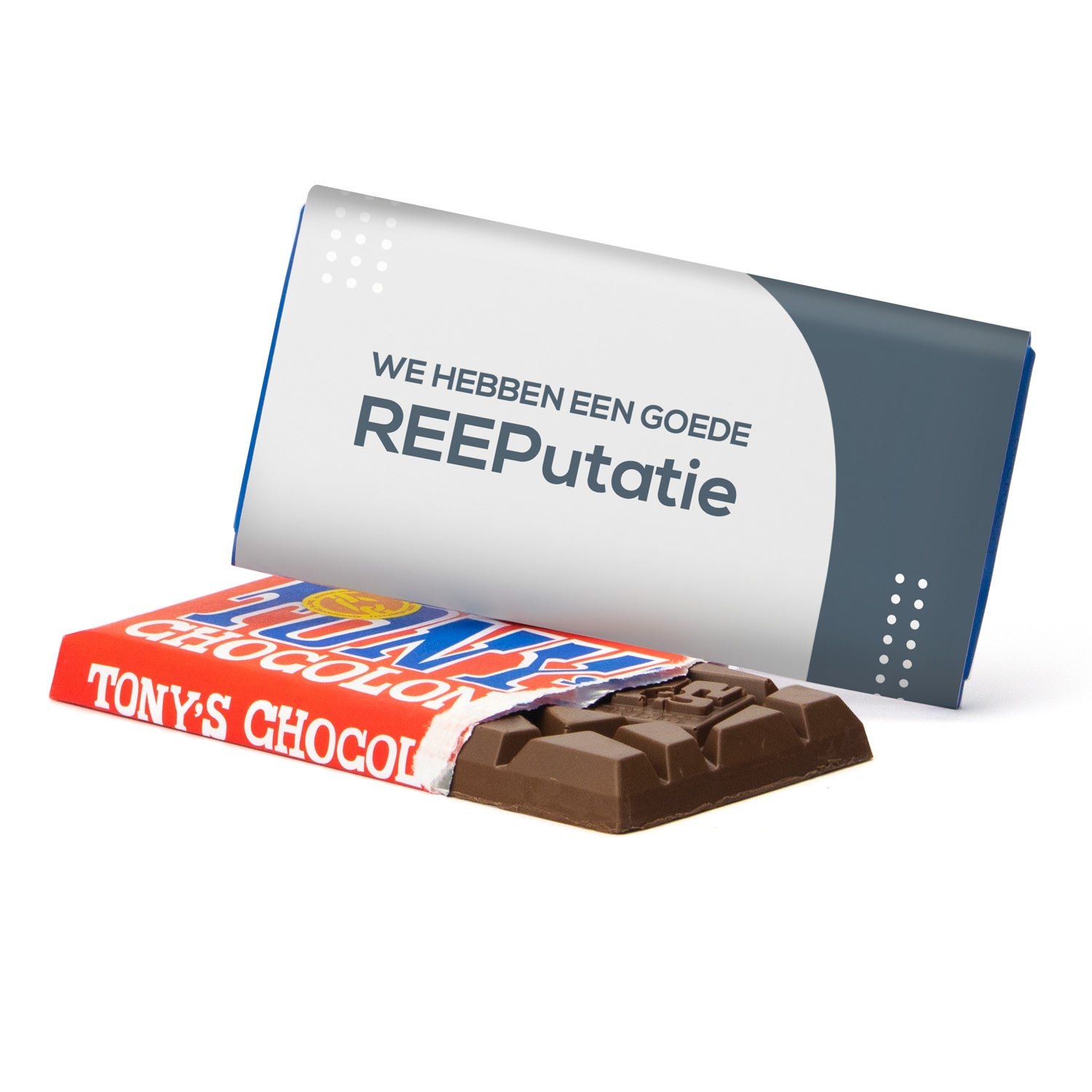 Tony's Chocolonely met eigen wikkel - Zakelijk - Bedankjes.nl
