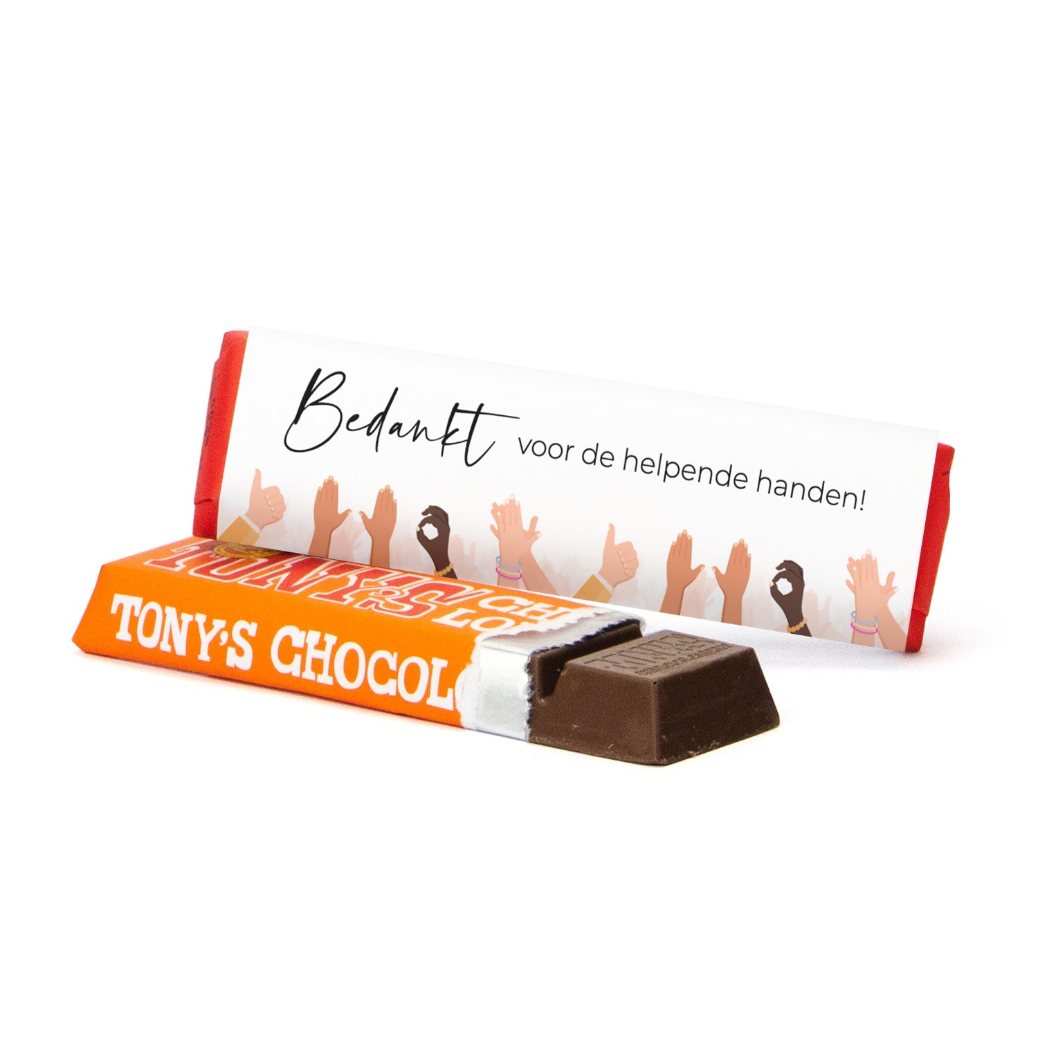 Tony Chocolonely 50 gram met eigen wikkel - Zakelijk - Bedankjes.nl