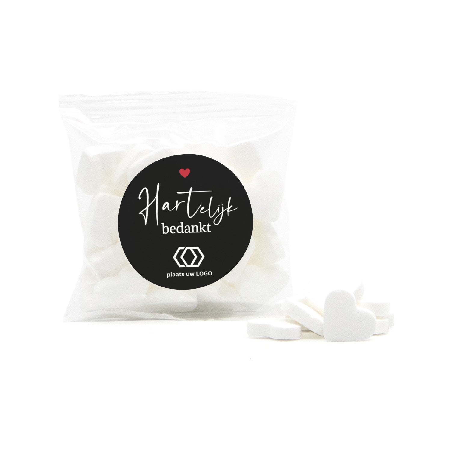 Zakje minthartjes - Zakelijk - Bedankjes.nl