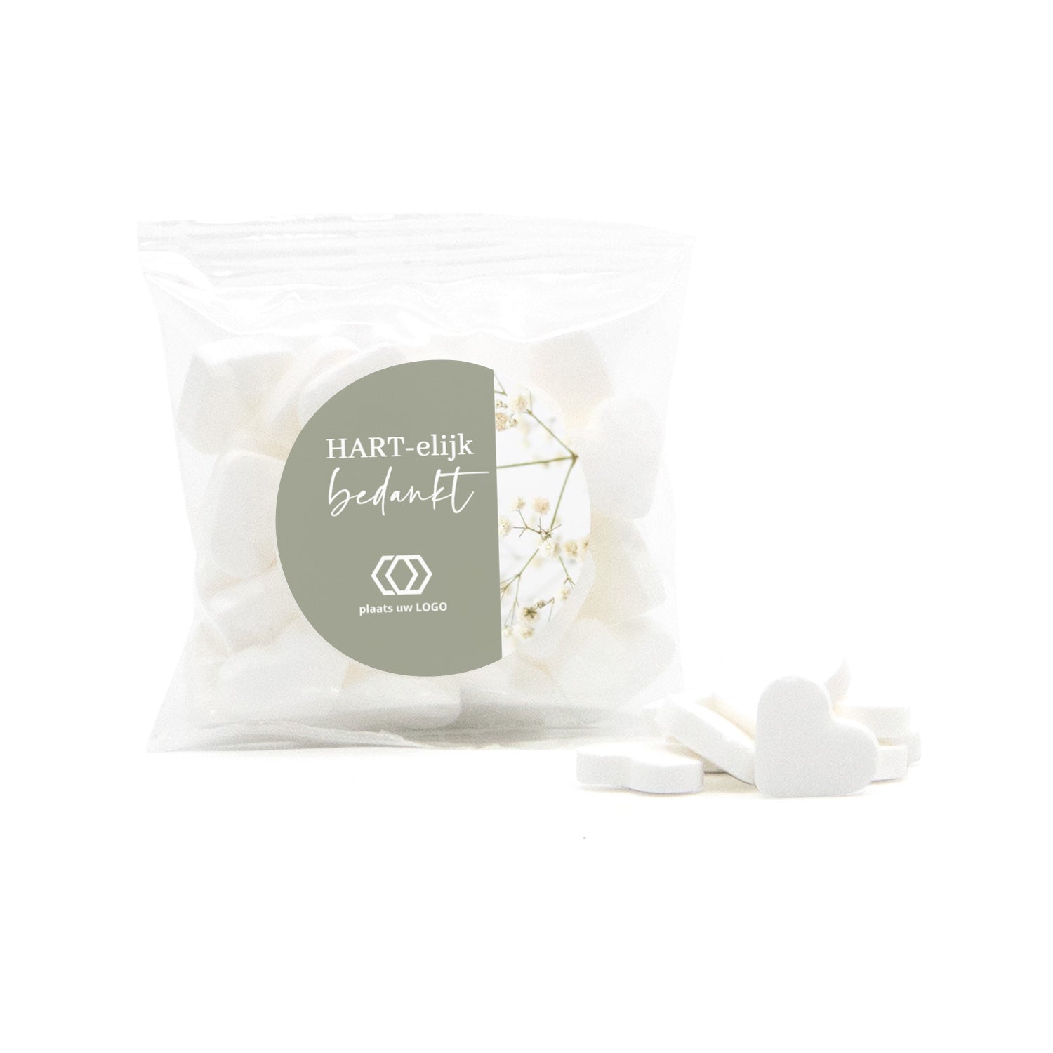 Zakje minthartjes - Zakelijk - Bedankjes.nl