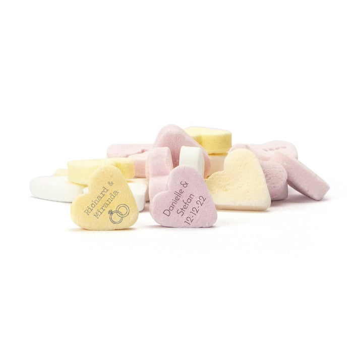Bedrukte vruchtenhartjes - Trouwen Bedrukte vruchtenhartjes - Trouwen