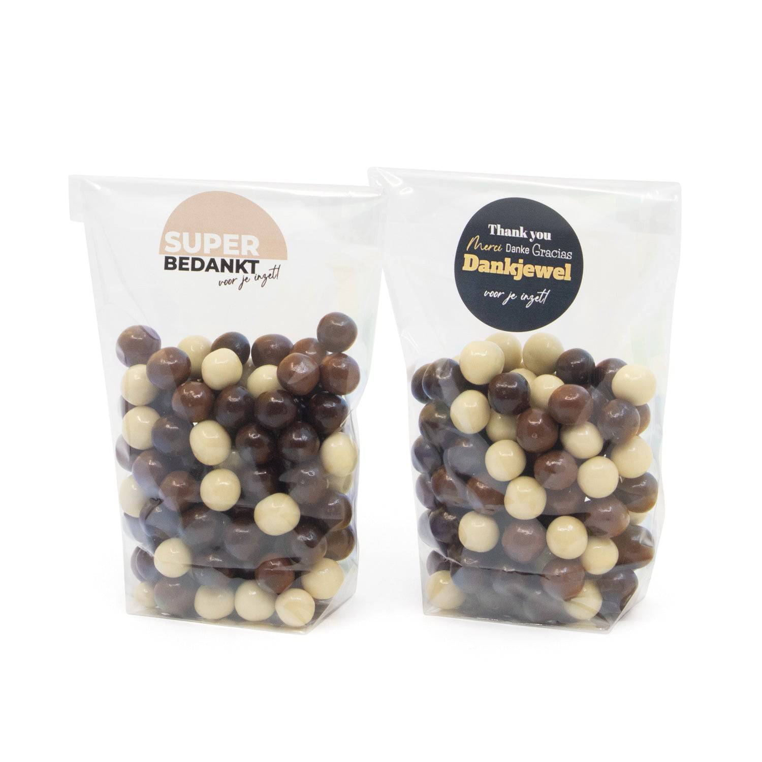 Blokbodemzakjes transparant 75x130 (25 stuks) - Bedankjes.nl