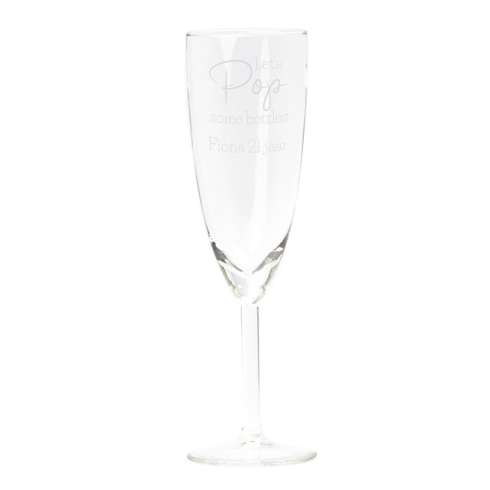 Champagneglas met eigen ontwerp - Bedankje
