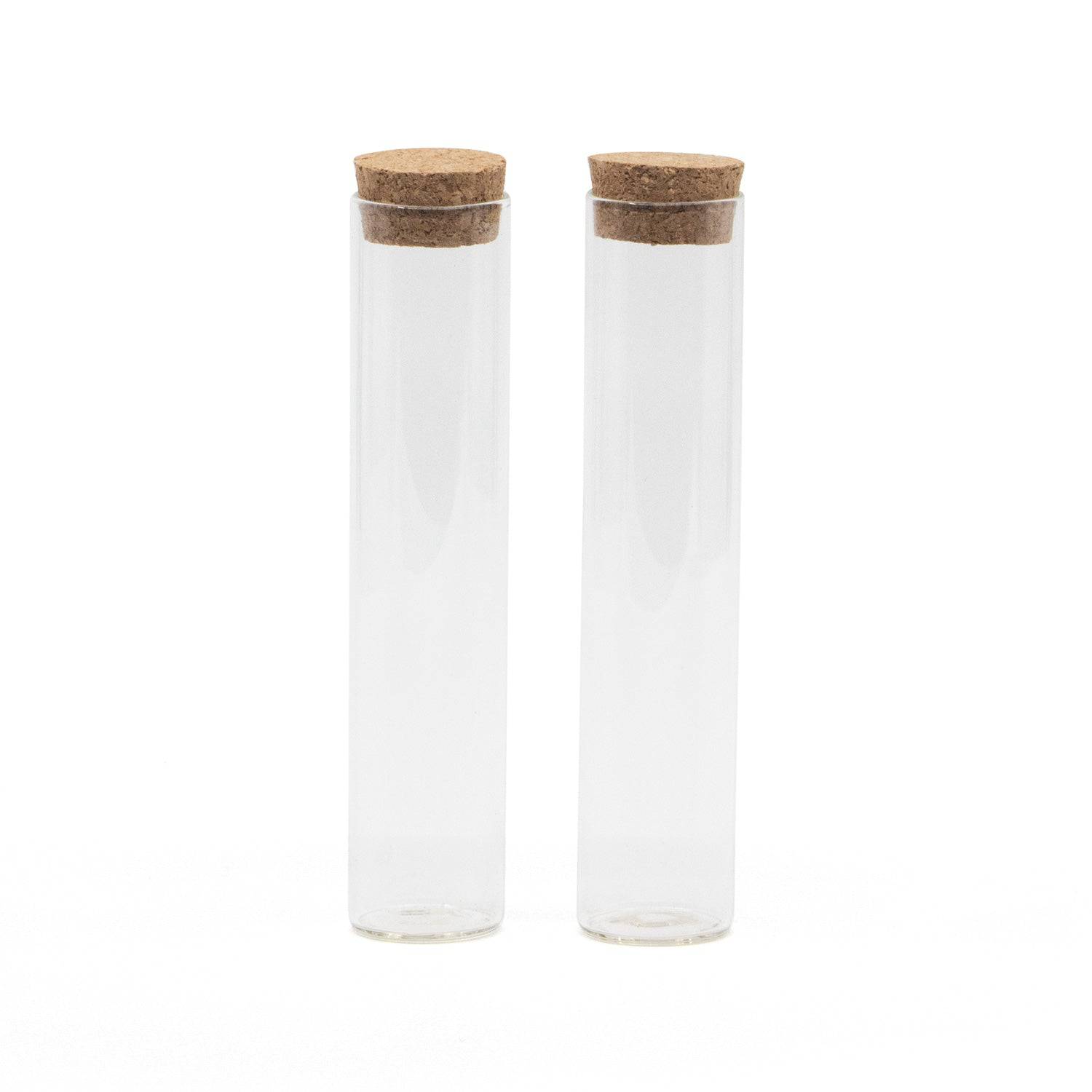 Glazen buisje met kurk leeg - Bedankjes.nl