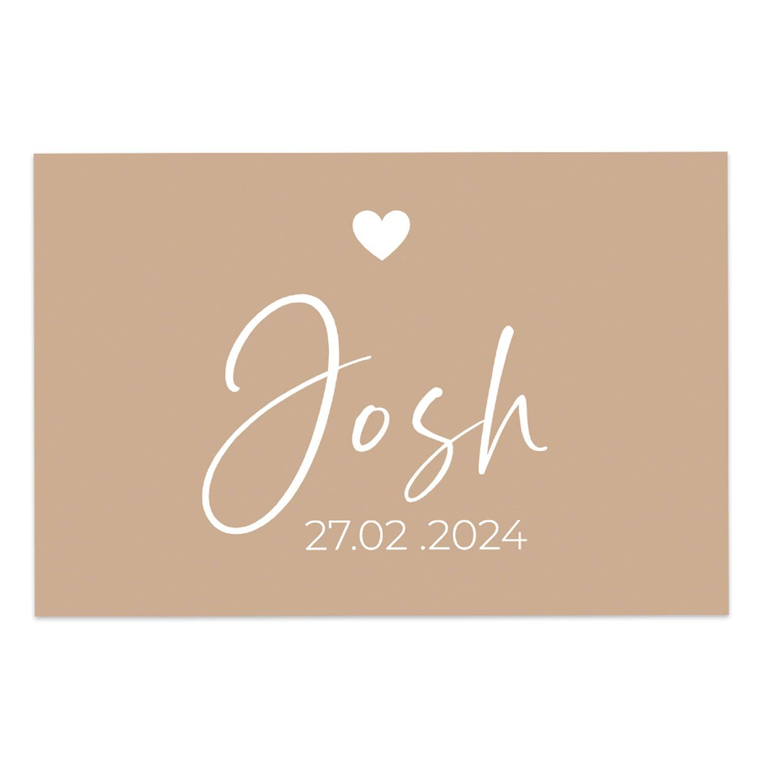 Kaartjes (15 x 10cm) - Geboorte jongens - Bedankjes.nl