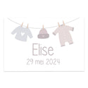 Kaartjes (15 x 10cm) - Geboorte meisjes - Bedankjes.nl