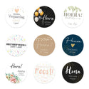 Persoonlijke stickers 24 stuks (4cm)- Verjaardag - Bedankjes.nl