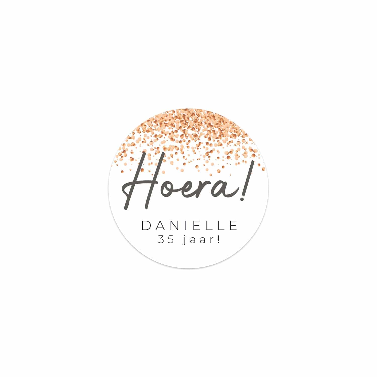 Persoonlijke stickers 30 stuks (3,5cm) - Verjaardag - Bedankjes.nl