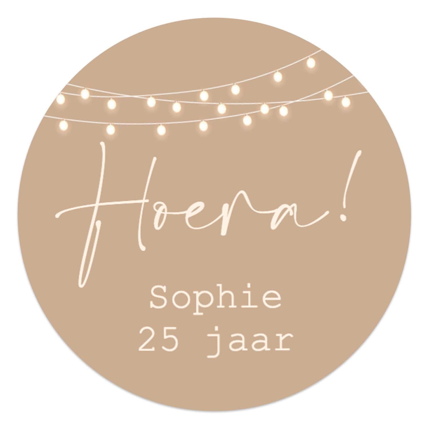 Persoonlijke stickers 6 stuks (7,5cm) - Verjaardag - Bedankjes.nl