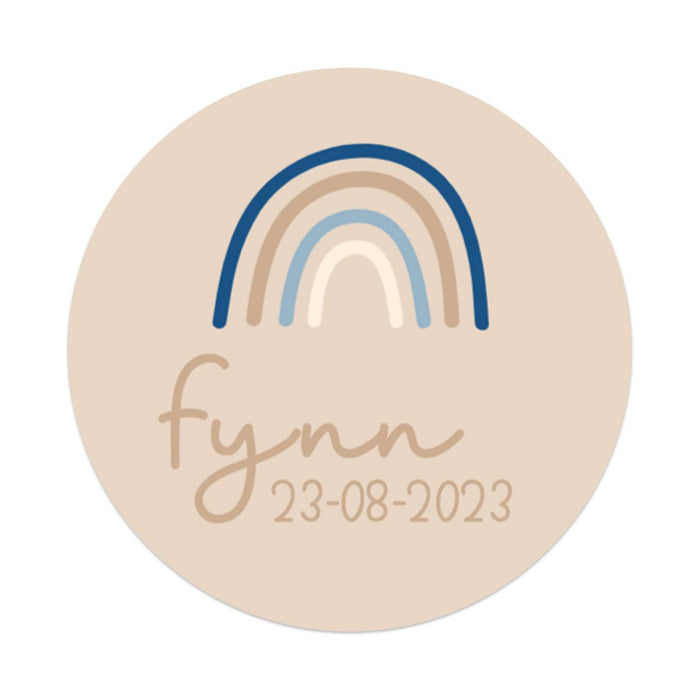 Stickers 12 stuks (6,35cm) - Geboorte jongens Stickers 12 stuks (6,35cm) - Geboorte jongens