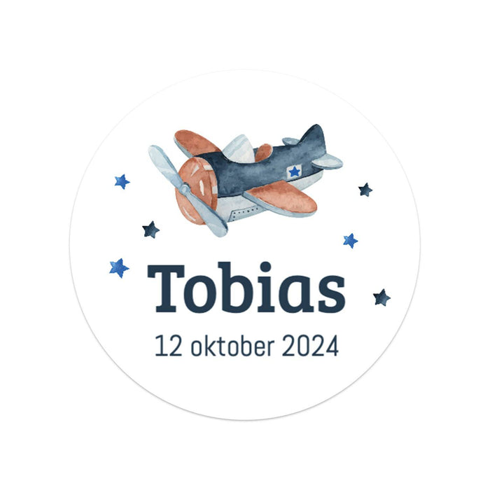 Stickers 18 stuks (5cm) - Geboorte jongens Stickers 18 stuks (5cm) - Geboorte jongens