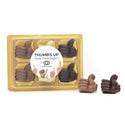 Doosje met 6 chocolade duimpjes - Kerst - Bedankjes.nl