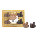 Doosje met 6 chocolade duimpjes - Kerst - Bedankjes.nl