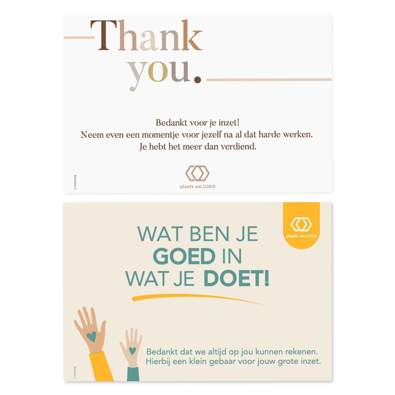 A6 Kaart bij pakket met eigen ontwerp - Brievenbus
