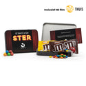 Filmblik met Pathé Thuis code en M&M's - Bedankjes.nl