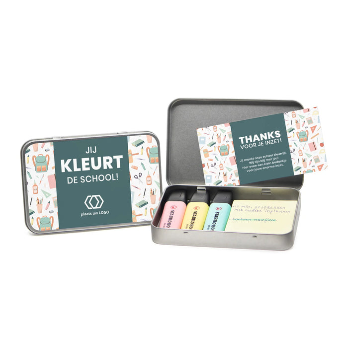 Persoonlijk blik met Stabilo stiften en sticky notes - Leraar