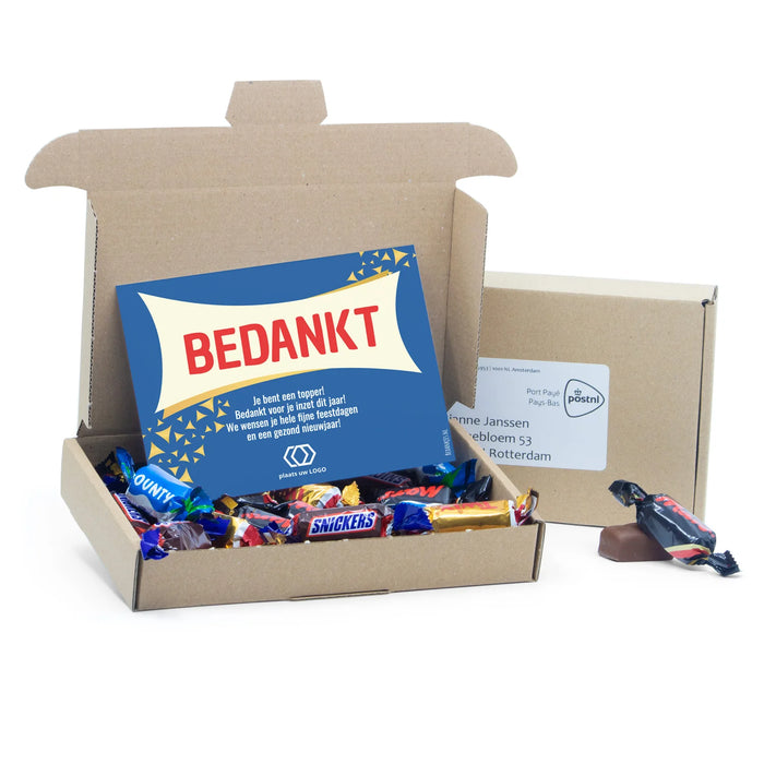 Maildoosje met celebrations - Kerst