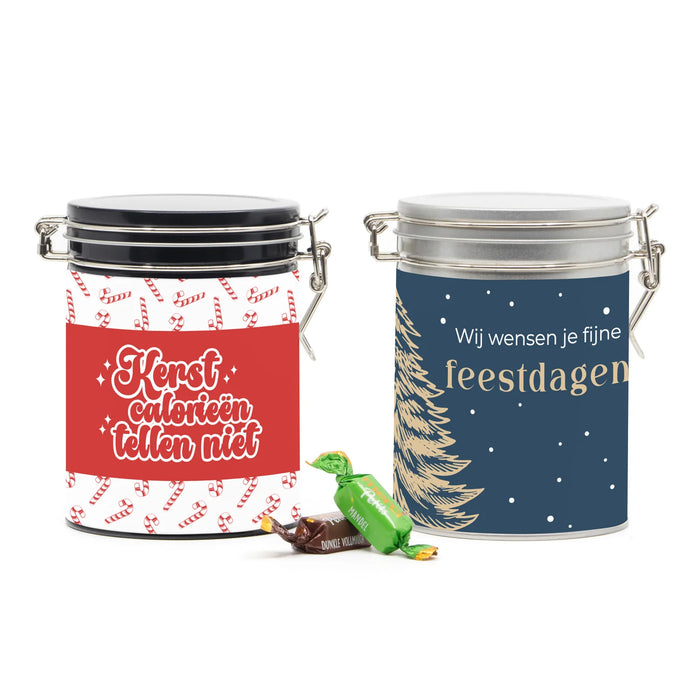 Beugelblik Merci petits met eigen wikkel - Kerst