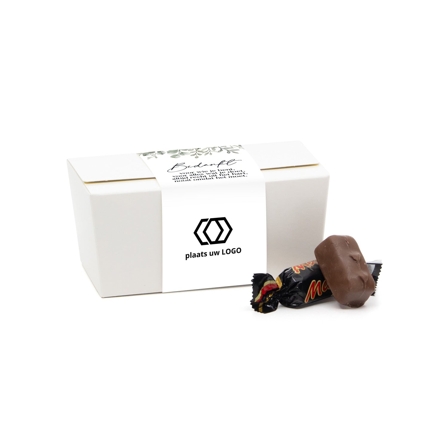 Bonbondoosje met chocolade  - Vrijwilliger - Bedankjes.nl