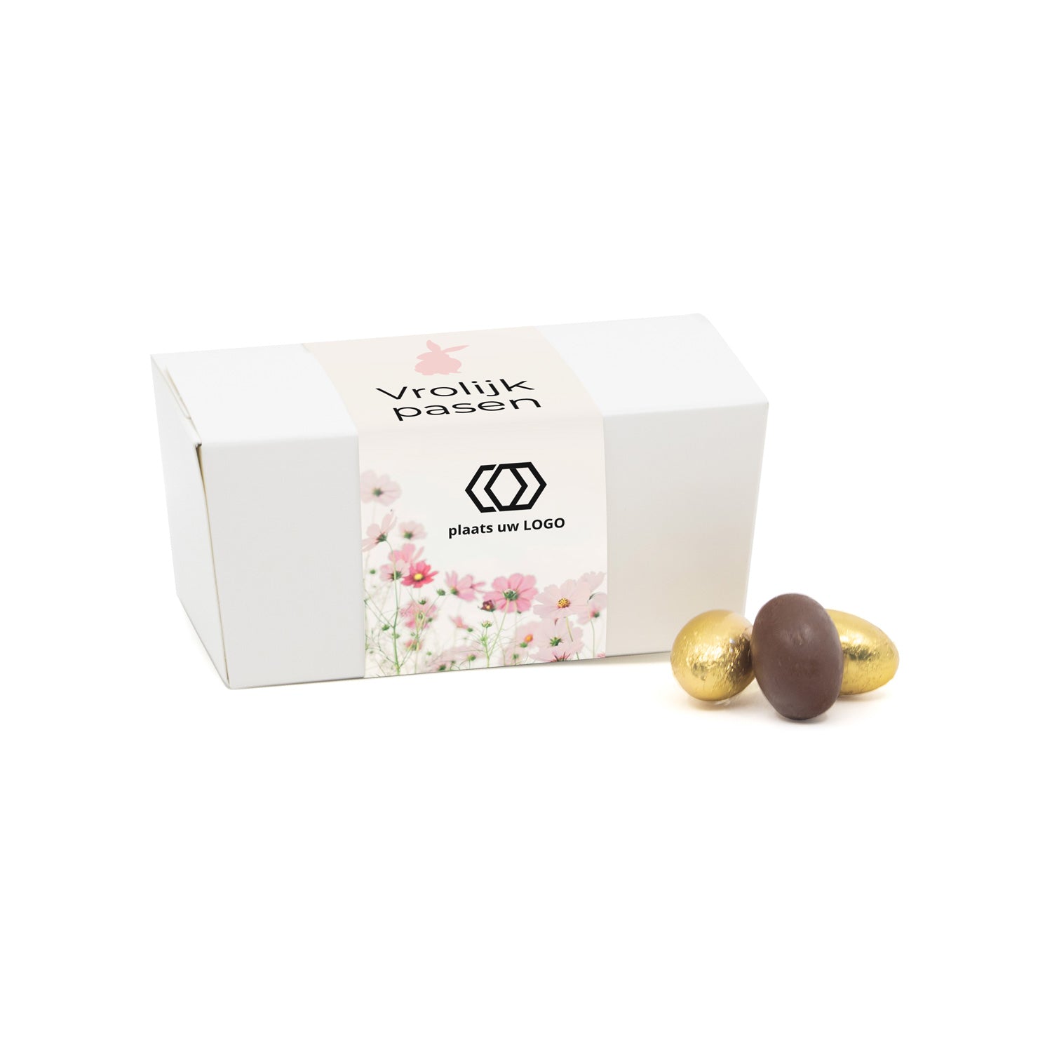 Bonbondoosje paaseitjes en eigen sleeve - Pasen