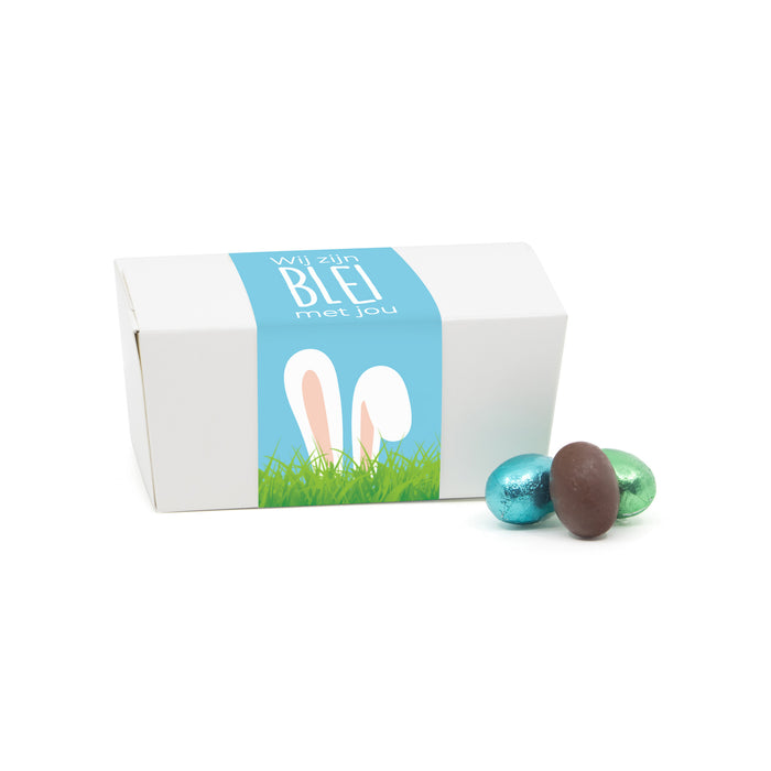 Bonbondoosje paaseitjes en eigen sleeve - Pasen